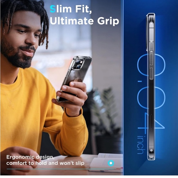 New for iPhone 15 Case14, 13 Case Clear Mil-Grade Drop Protection - Picture 6 of 8